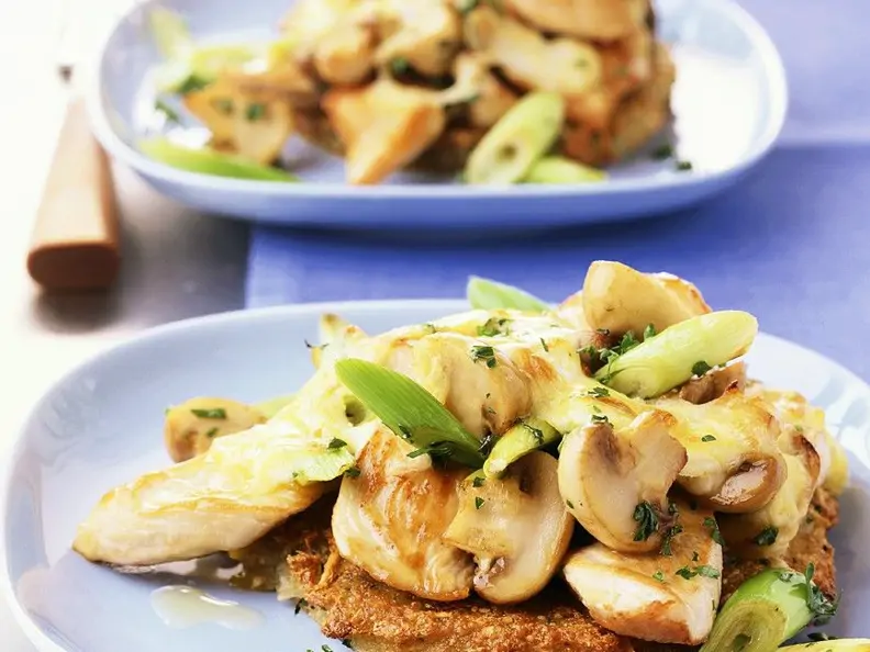 Putengeschnetzeltes auf Rösti