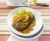 Rindersteak mit Kräutersauce