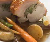 Schweinebraten mit Gemüse