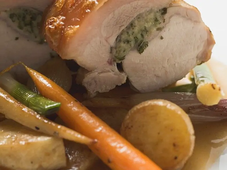 Schweinebraten mit Gemüse