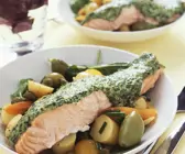 Lachs mit Kartoffelsalat
