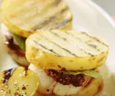 Grillkartoffeln mit Jakobsmuscheln