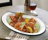 Parmaschinken mit Früchten