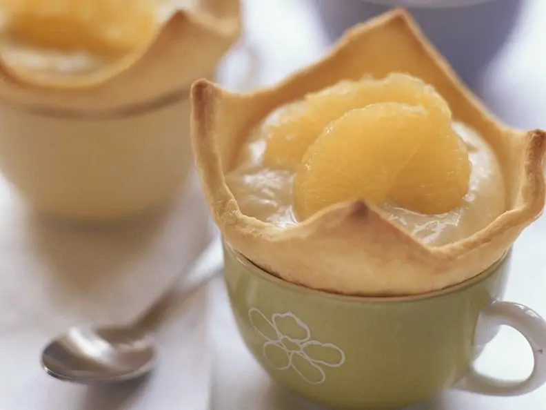 Törtchen mit Orangencreme