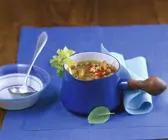 Miesmuschel-Gemüsesuppe