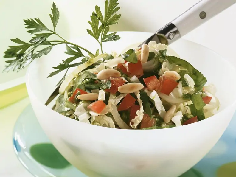 Kohl-Spinatsalat