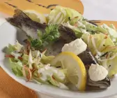 Forelle mit Kopfsalat