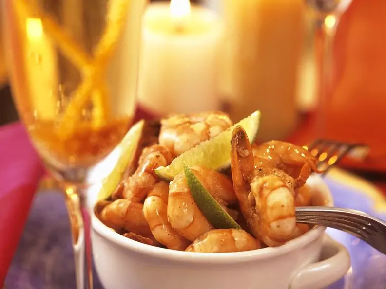 Knoblauch-Scampi