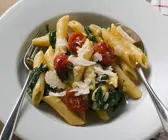 Nudeln mit Spinat