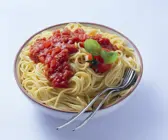 Spaghetti mit Tomatensauce