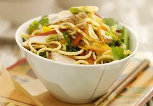 Bami Goreng mit Hähnchen