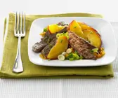 Filetstreifen mit Nektarinen