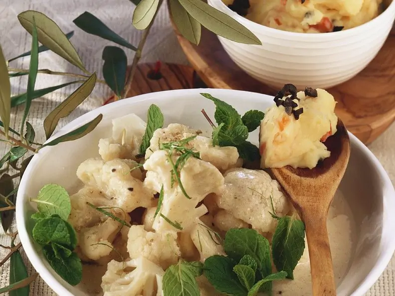 Blumenkohl mit Kartoffelpüree