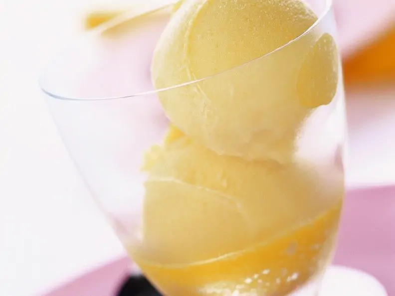 Zitronensorbet