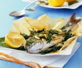 Dorade mit Mangold en papillote