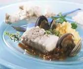Seelachs mit Muschel