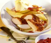 Kaninchen mit Chicorée