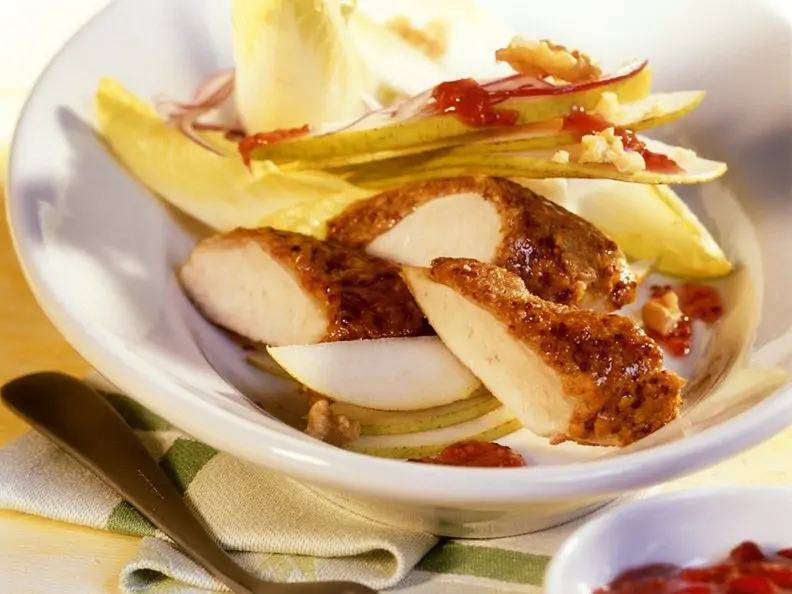 Kaninchen mit Chicorée