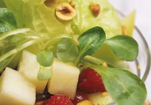 Fruchtiger Blattsalat