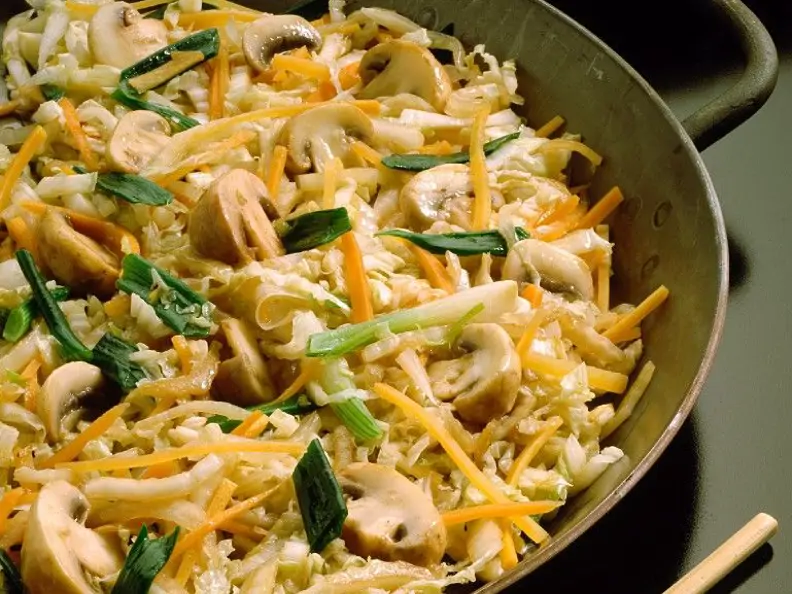 Chinakohlgemüse aus dem Wok