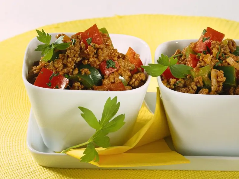 Paprika-Hackfleisch