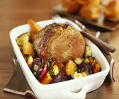 Rinderbraten mit Ofengemüse