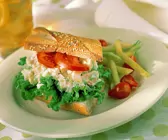 Baguette mit Eiersalat