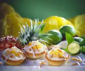 Tortelett mit Limettenquark