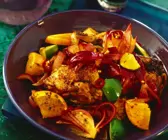 Hähnchen in Zitrusfruchtsauce