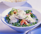 Fischfilet mit Gemüse