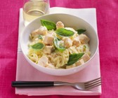 Nudeln mit Lachs