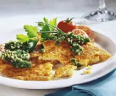 Hirseküchlein mit Pesto