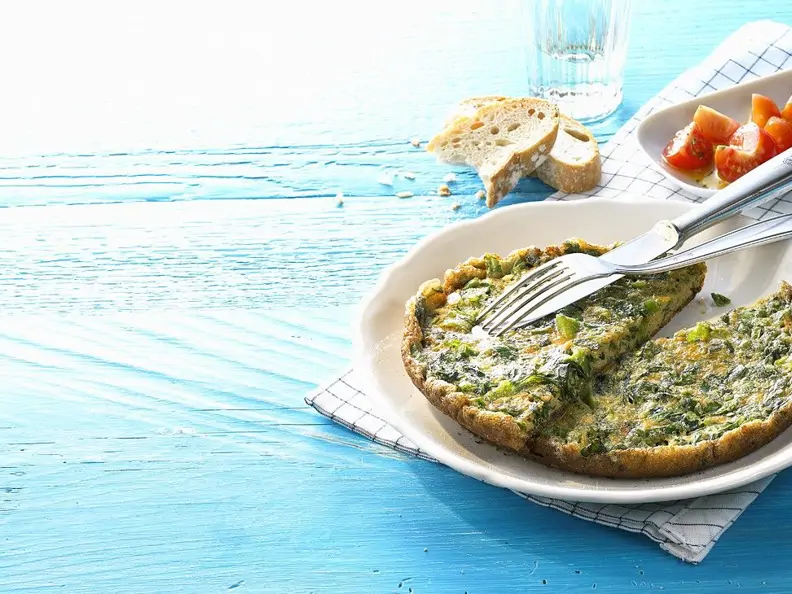 Salat-Omelette