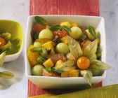 Obstsalat mit Honigmelone