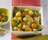 Obstsalat mit Honigmelone