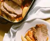 Schweinebraten mit Senfkruste