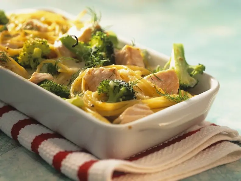 Lachs-Brokkoli-Auflauf