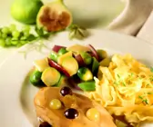 Herbstliche Hähnchenbrust mit Rosenkohl