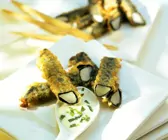 Frittierter Spargel