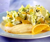 Scholle mit Orangensauce