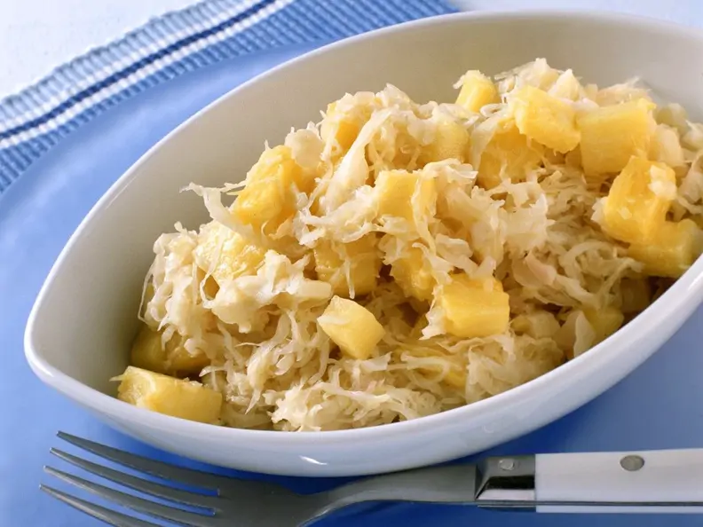 Sauerkraut mit Ananas