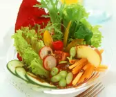 Blattsalat mit Gemüse