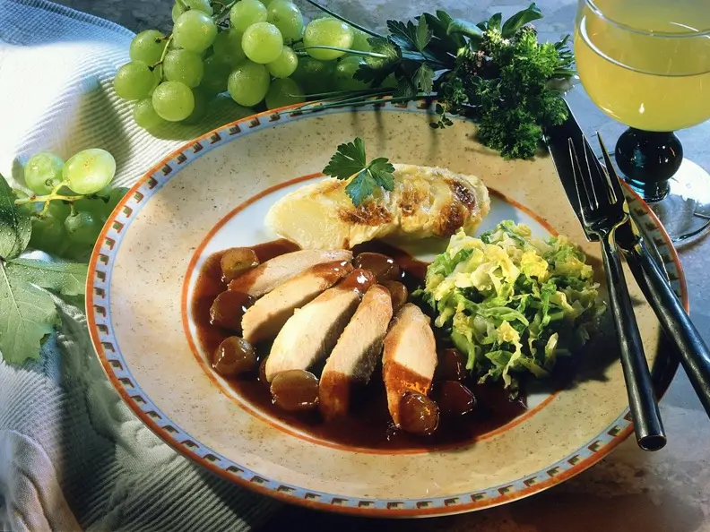 Hähnchenbrust mit fruchtiger Sauce