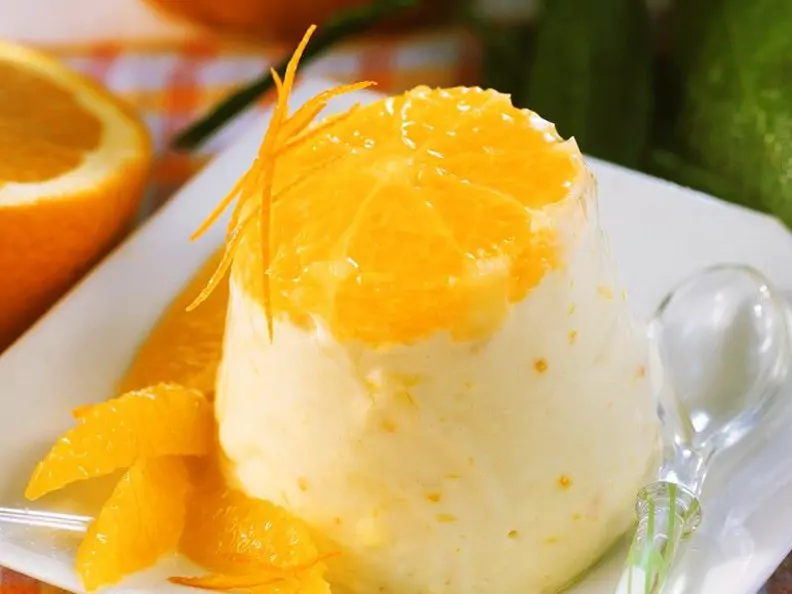 Orangenpudding