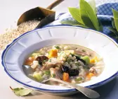 Graupensuppe mit Ente