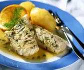 Gebackener Kabeljau mit Dill