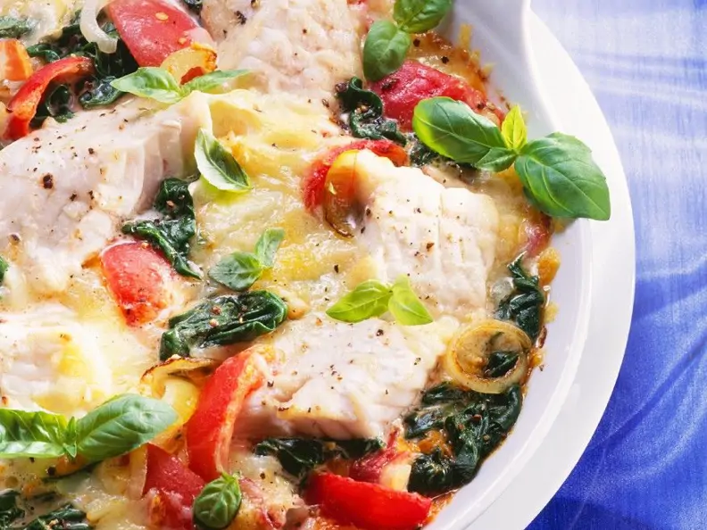 Fisch-Gemüsegratin