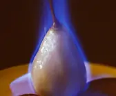 Flambierte Birne