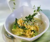 Weizensuppe mit Wirsing