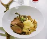 Wildbraten mit Polenta